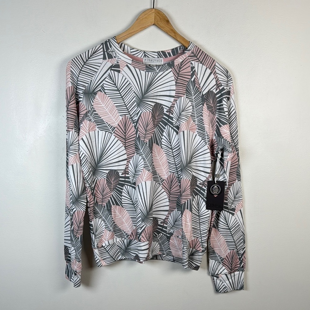 PJ Salvage Women's Loungewear Palm‎ Print Top